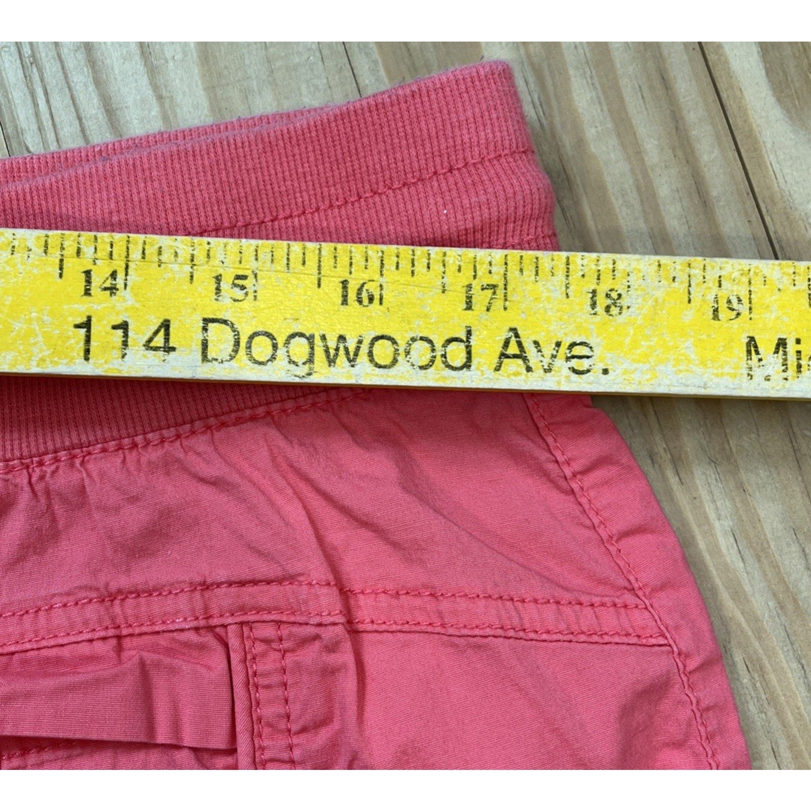 Khakis Co Shorts Womens Size 14 Stretch Chino Drawstring Pocket Casual Ladies