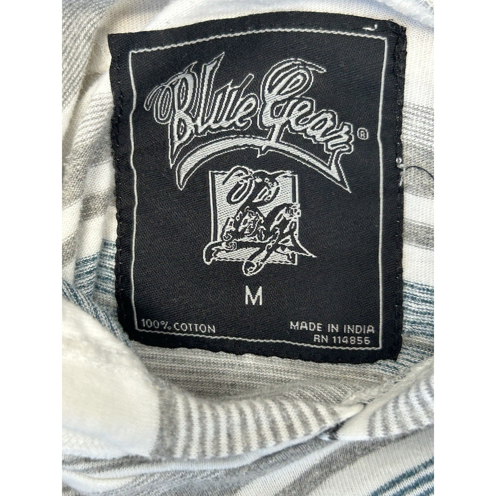 BLUE GEAR MEN'S Medium LONG SLEEVE MULTI-COLOR HOODIE With DRAWSTRING .