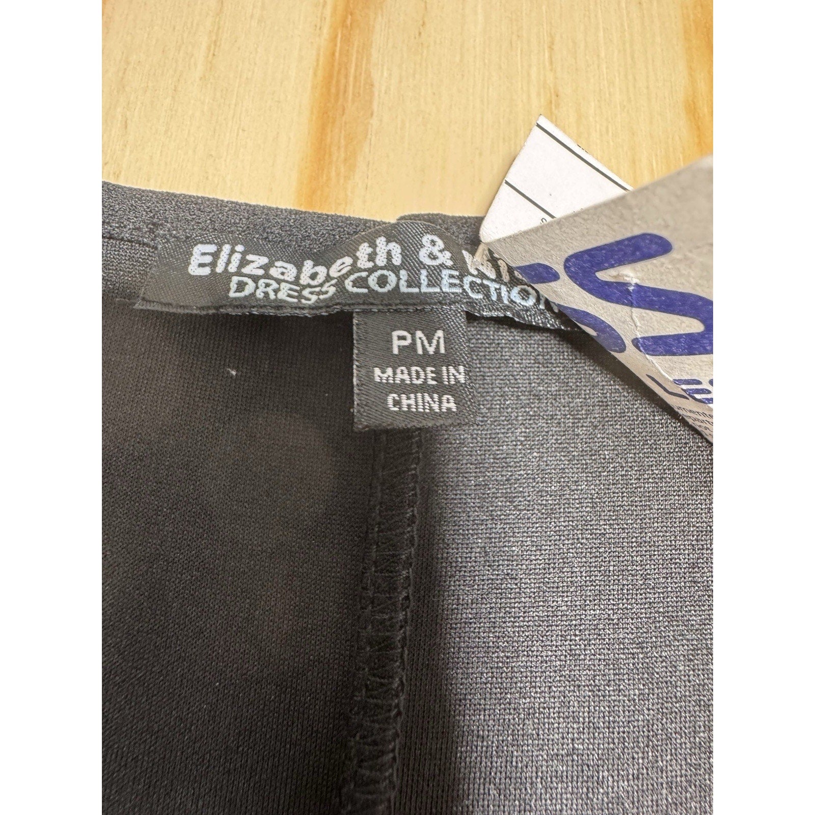 Elizabeth And Nicole Black Pleated Dress New Without Belt Women’s Size PM