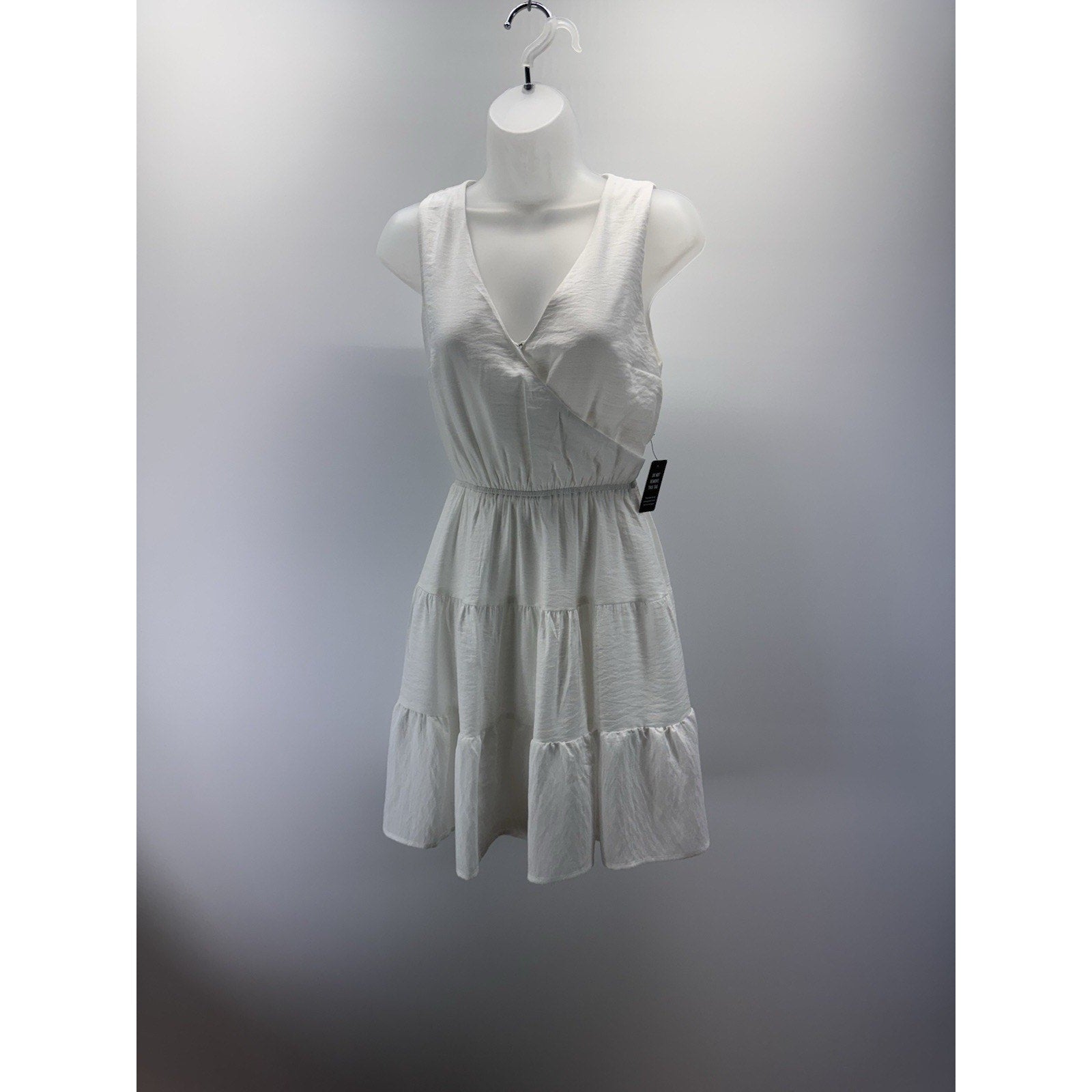 Express White Sleeveless Ruffled Fit & Flare Dress Women’s Size XS New With Tags