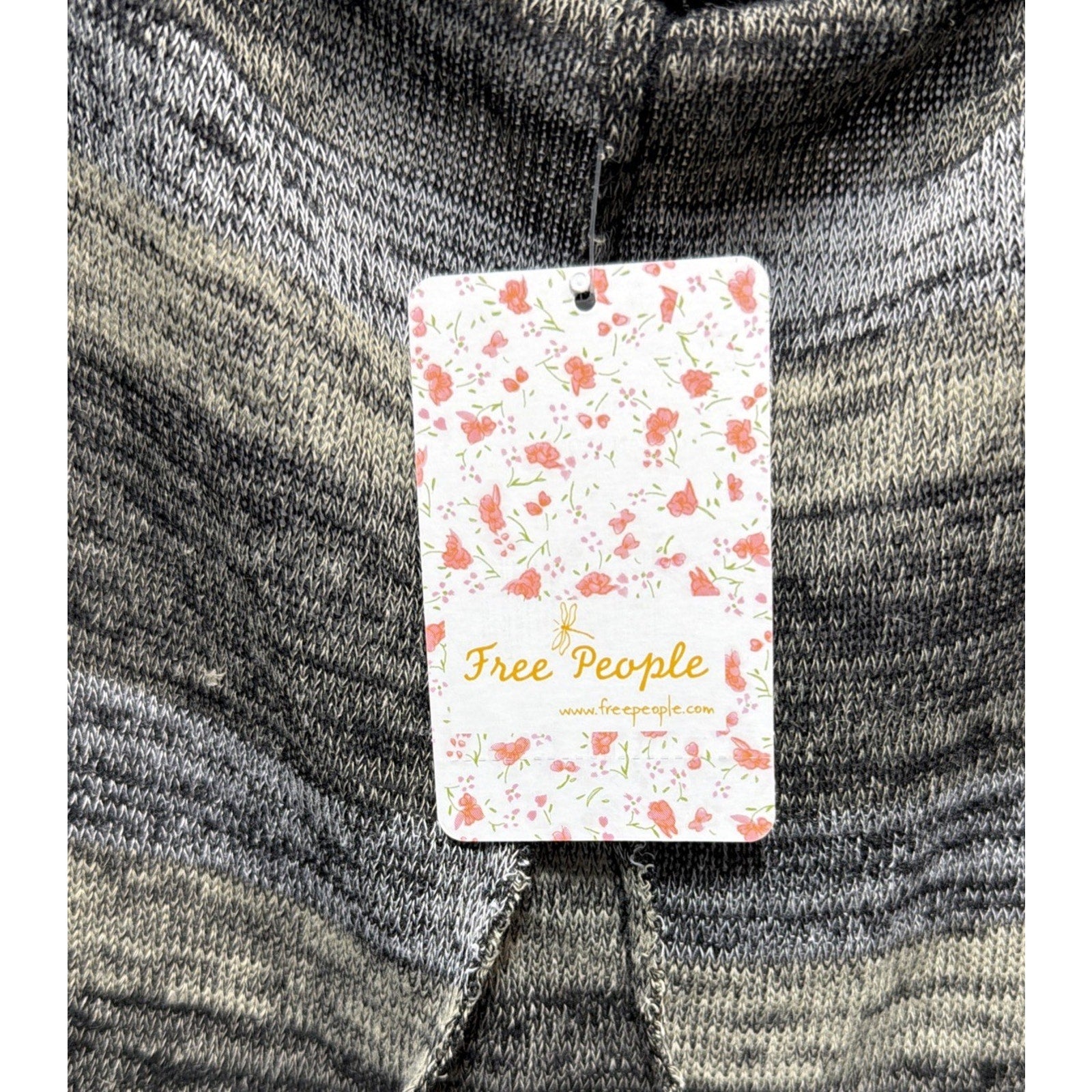 Free People Women Carolina Hacci Sweater Hippy Boho Knit Tunic Top Knit M New