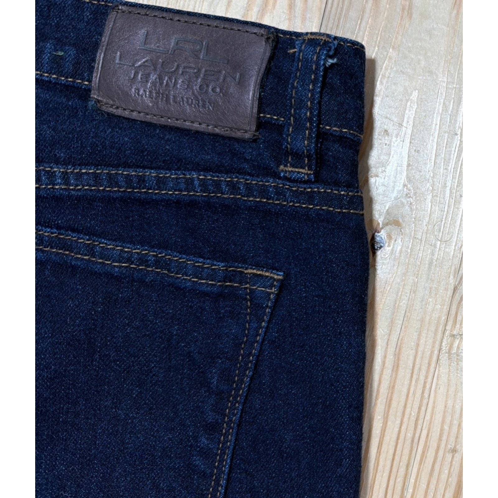 Lauren Jeans Co Ralph Lauren Women's Classic Straight Denim Blue Jeans-Size 8
