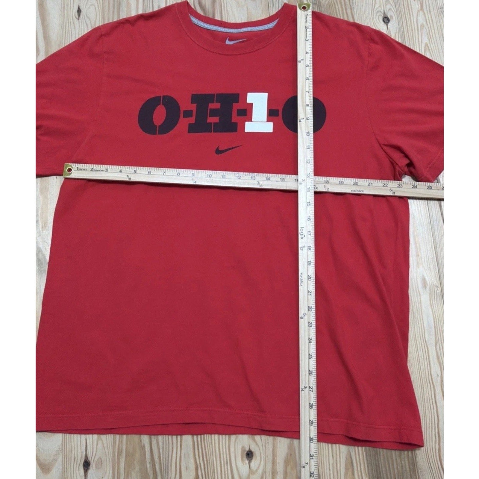 Ohio State Buckeyes Shirt Mens 2XL Red Short Sleeve Standard Fit Nike