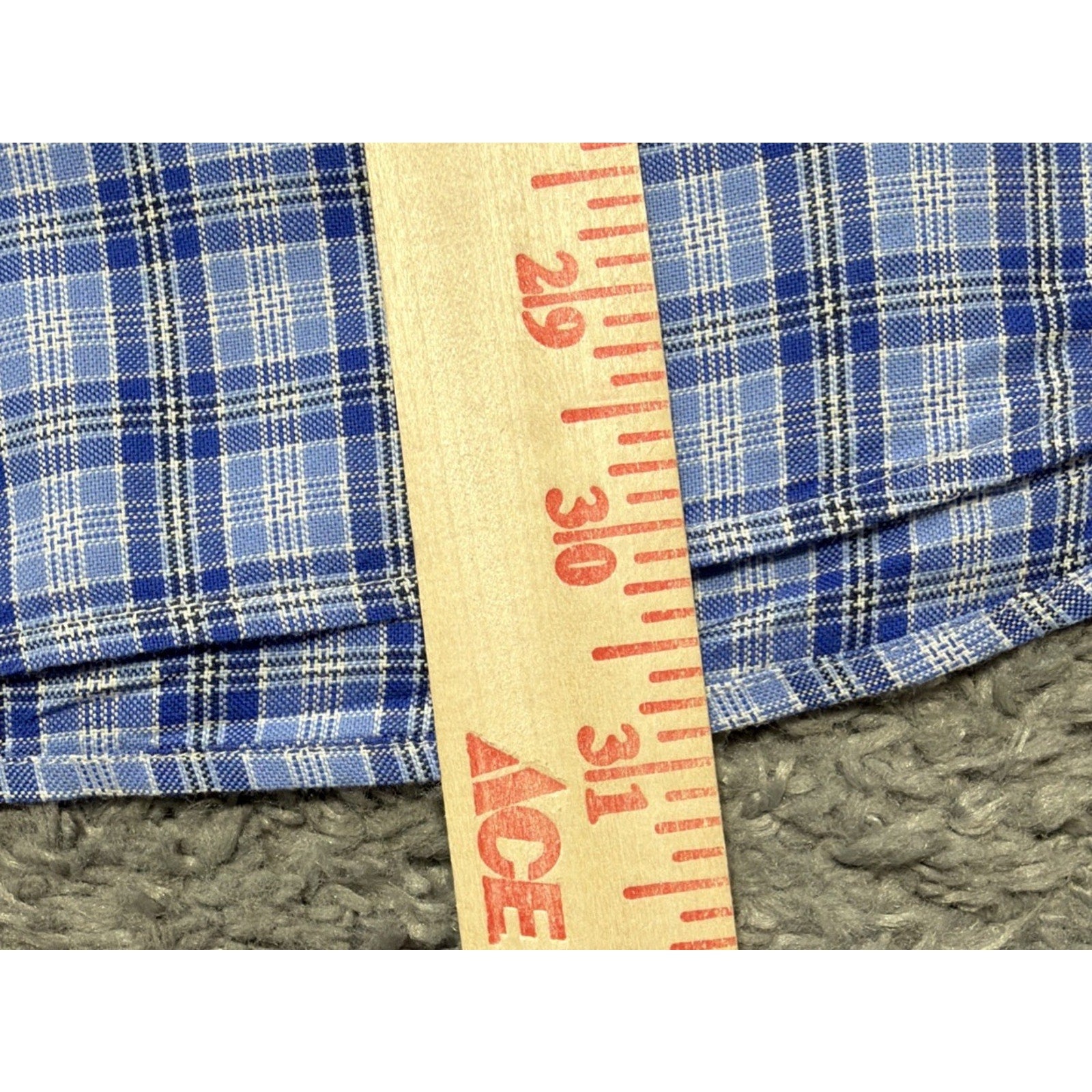 Polo Ralph Lauren Oxford Shirt Mens S Blue Plaid Button Down Casual Pony