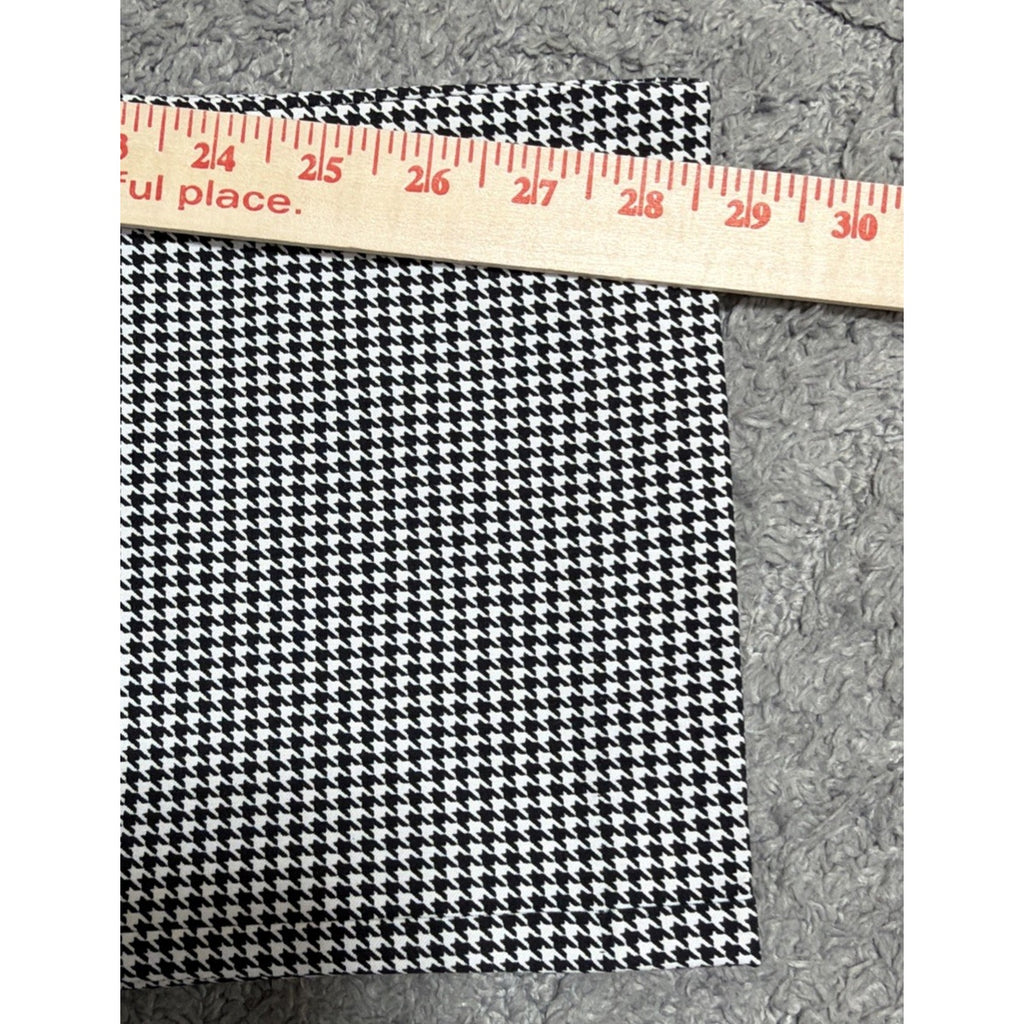 Kin Rogers Houndstooth Tummy Control Pull On Straight Dress Pants Size 16 S NWT