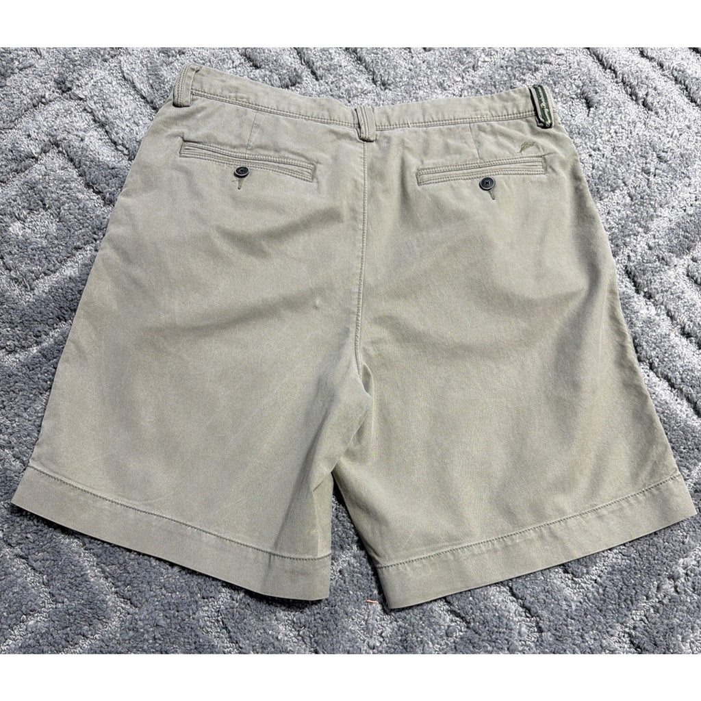 Tommy Bahama Khaki Beige Chinos Walking Beach Shorts Men Size 34