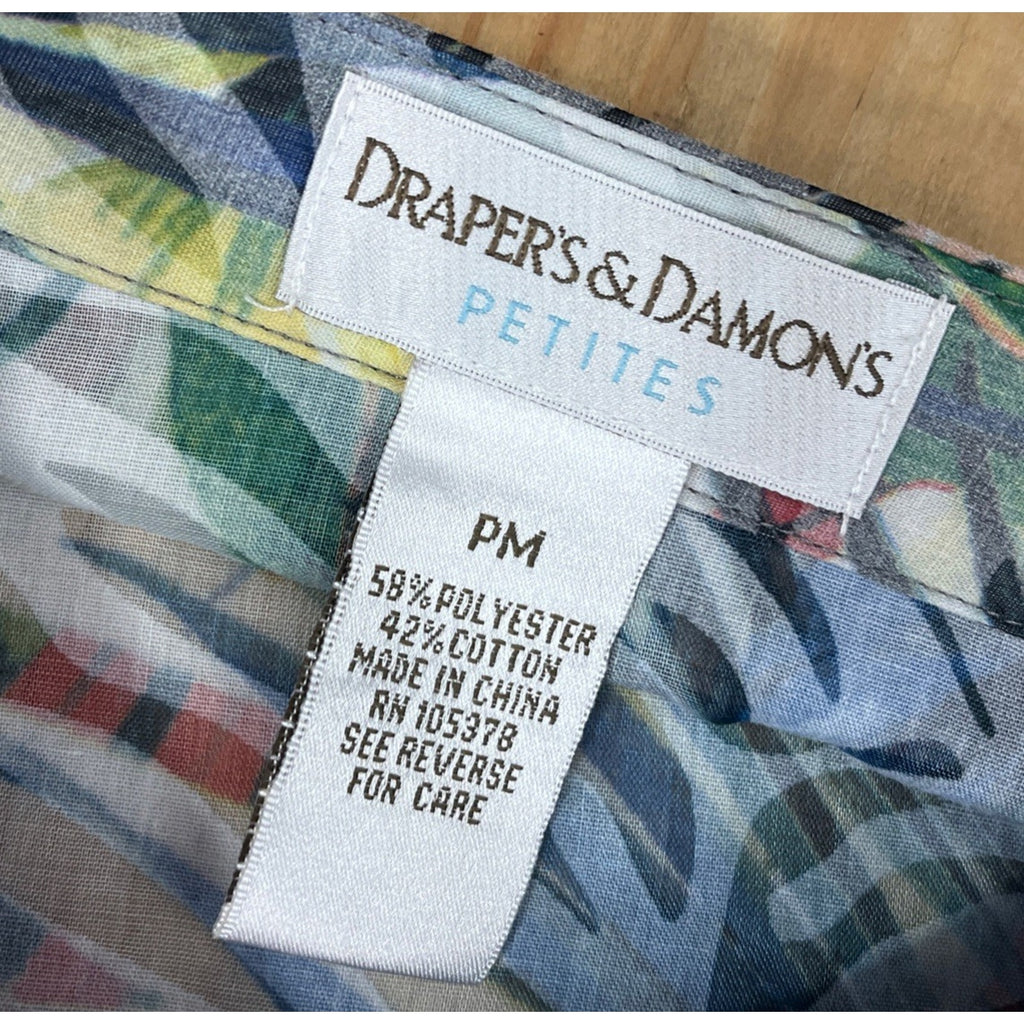 Drapers & Damon’s Button Up Shirt Multi Color Size PM Excellent Condition