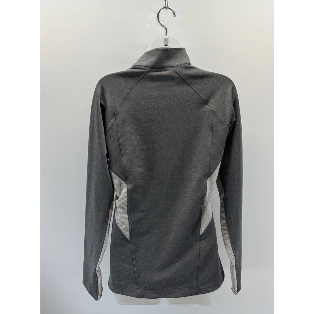 Under Armour ColdGear Womens L Gray 1/4 Zip Pullover Semi Fitted Running
