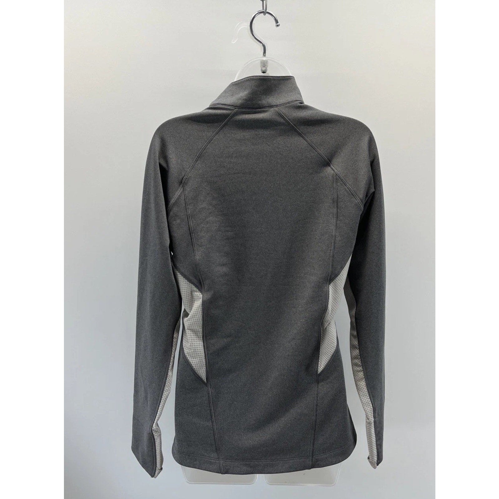 Under Armour ColdGear Womens L Gray 1/4 Zip Pullover Semi Fitted Running