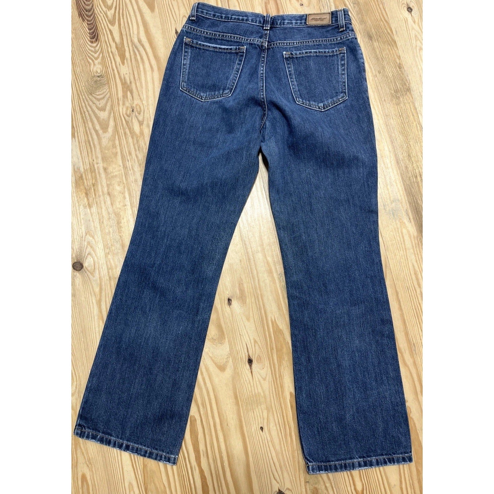 Eddie Bauer Classic Bootcut Jeans 10 Stretch 31x31 Medium Wash Denim Mid Rise