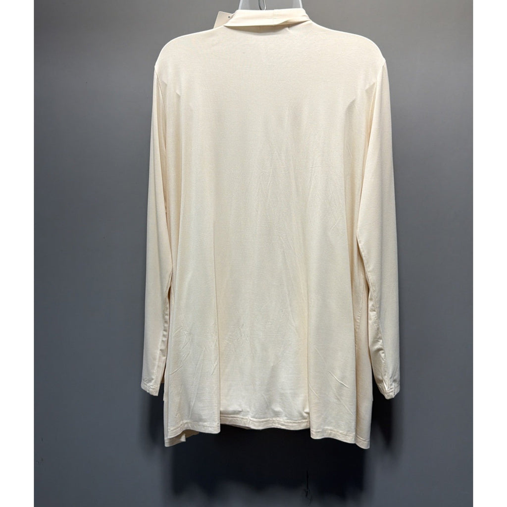 Newchoice Open Front Lightweight Long Sleeve Cardigan Duster Yellow Size L NWT