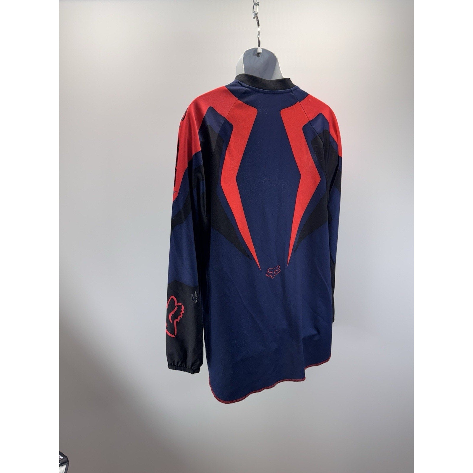 Vintage Y2K Fox Motocross Jersey Blue and Orange Men’s Size Large worn