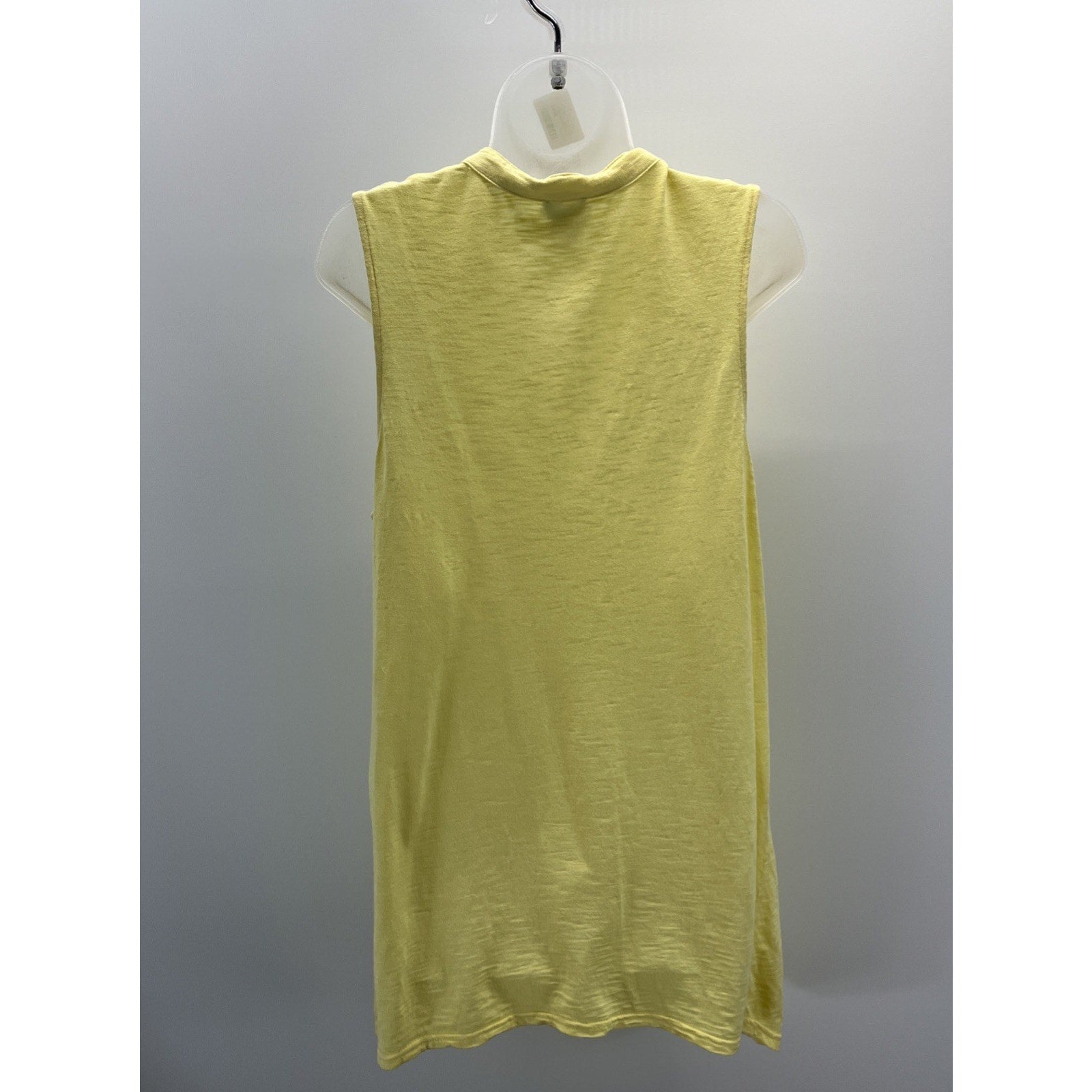 Chicos Sleeveless Top Size 2 Yellow Popover