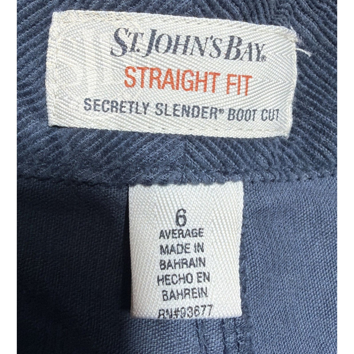 St Johns Bay Teal Secretly Slender Boot Cut Corduroy Pants Women's 6 Stretch