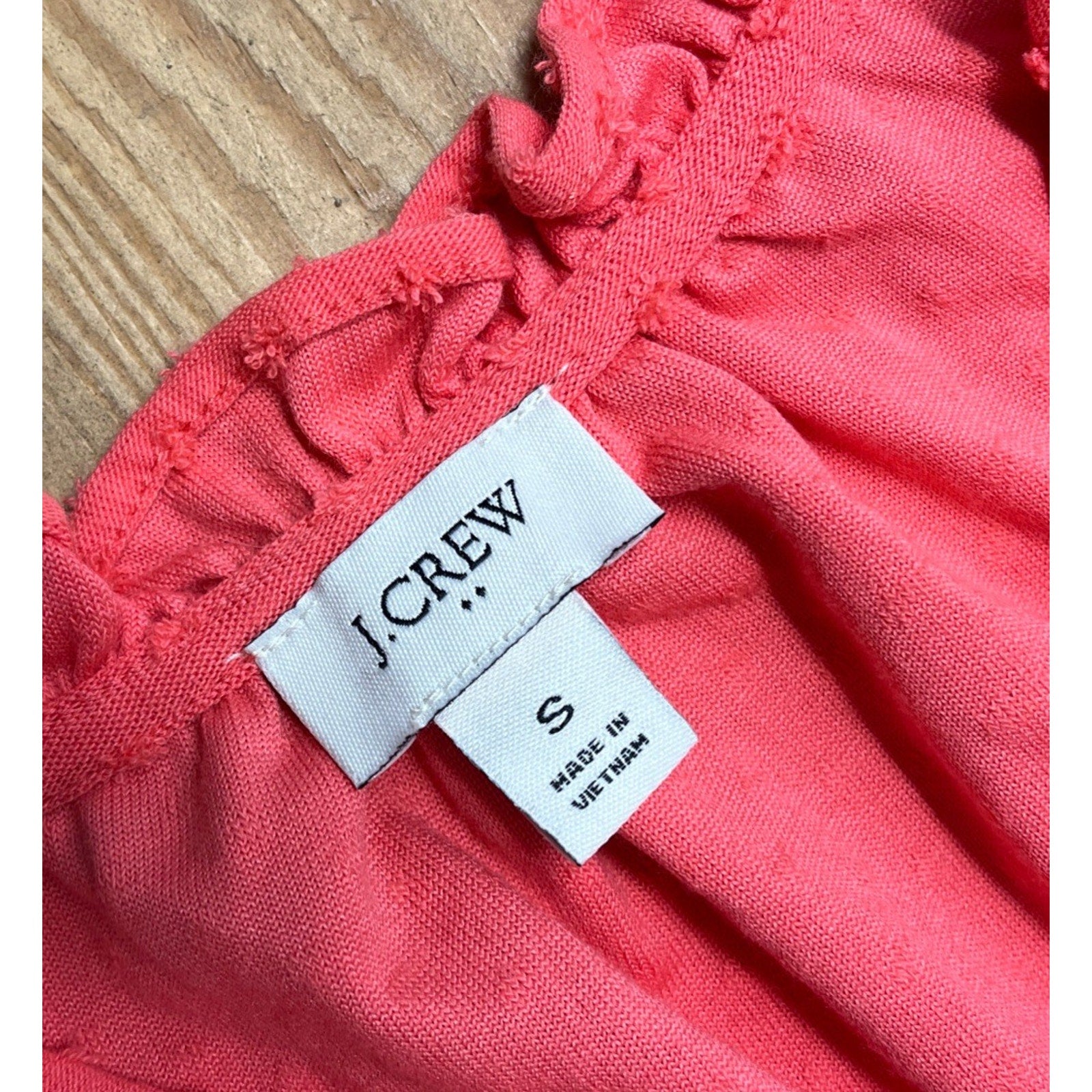 J. Crew Womens Ruffle Sleeve Blouse Clip Dot Top V-Neck Size S