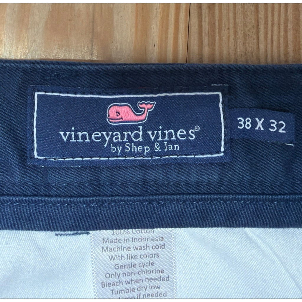 Vineyard Vines Club Pants Mens 30 Navy Blue Cotton Chinos 38x32
