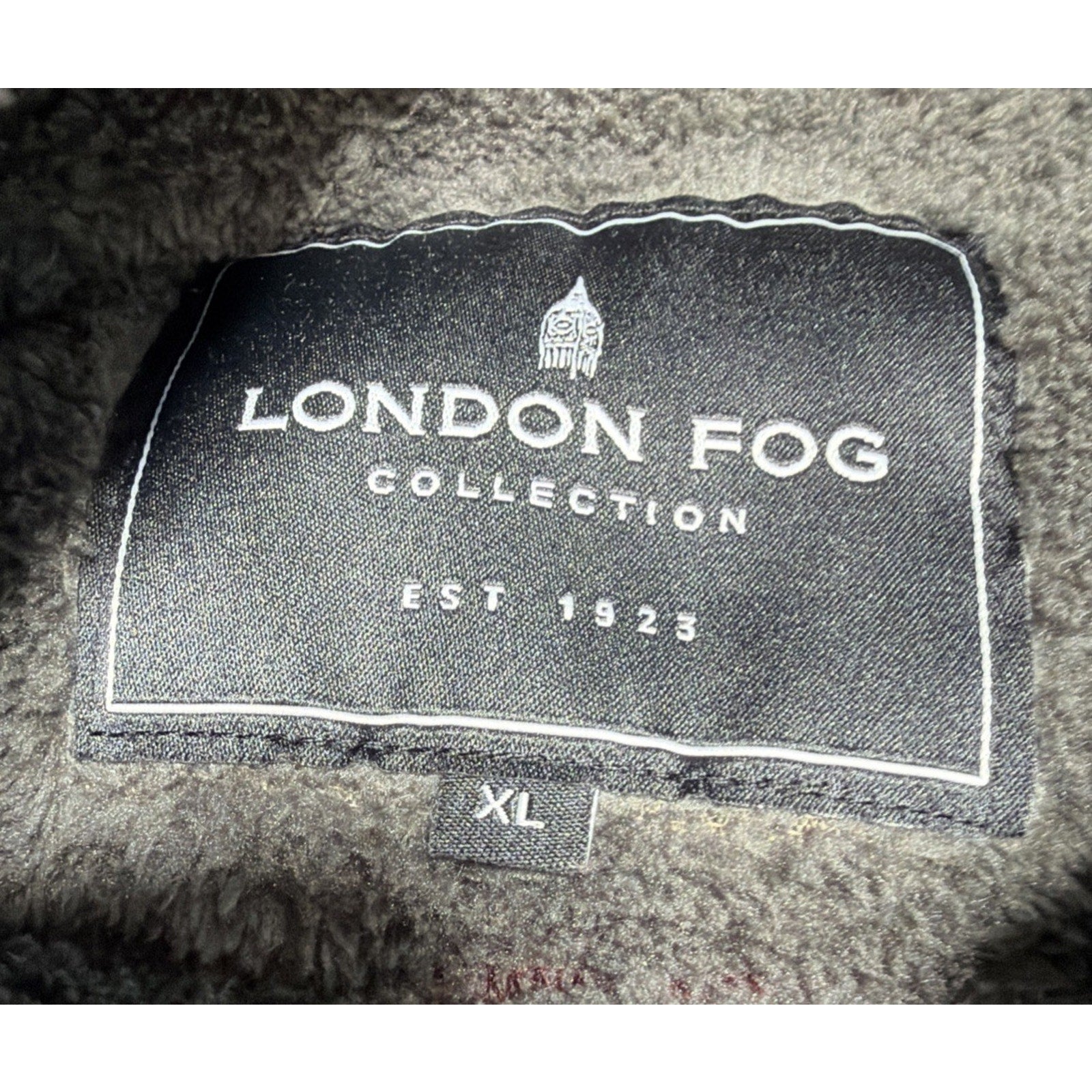 London Fog Quarter Zip Sherpa-Lined Pullover Men's Size XL Sweater Burgundy