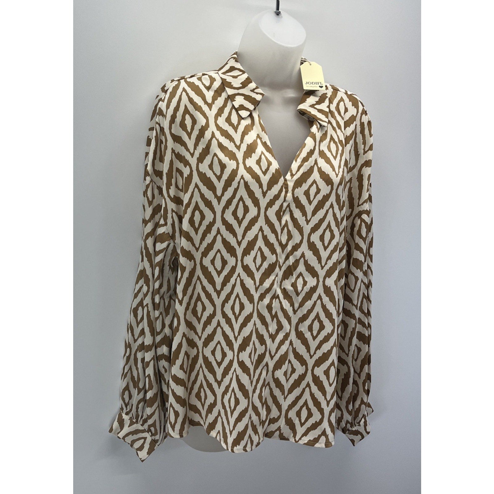 Jodifl Los Angeles Peasant Bohemian Blouse Ruffles NWT Medium