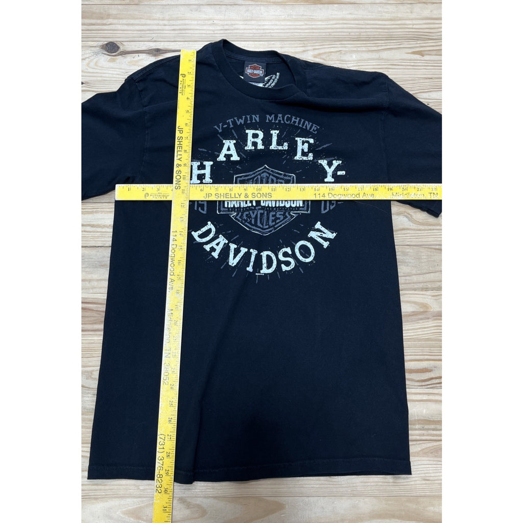 Harley Davidson T Shirt Men’s Large V Twin Machine Graphic 2015