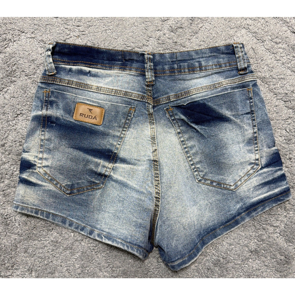 Ruda Santa Cruz Embellished High Rise Jean shorts NWT Size 27
