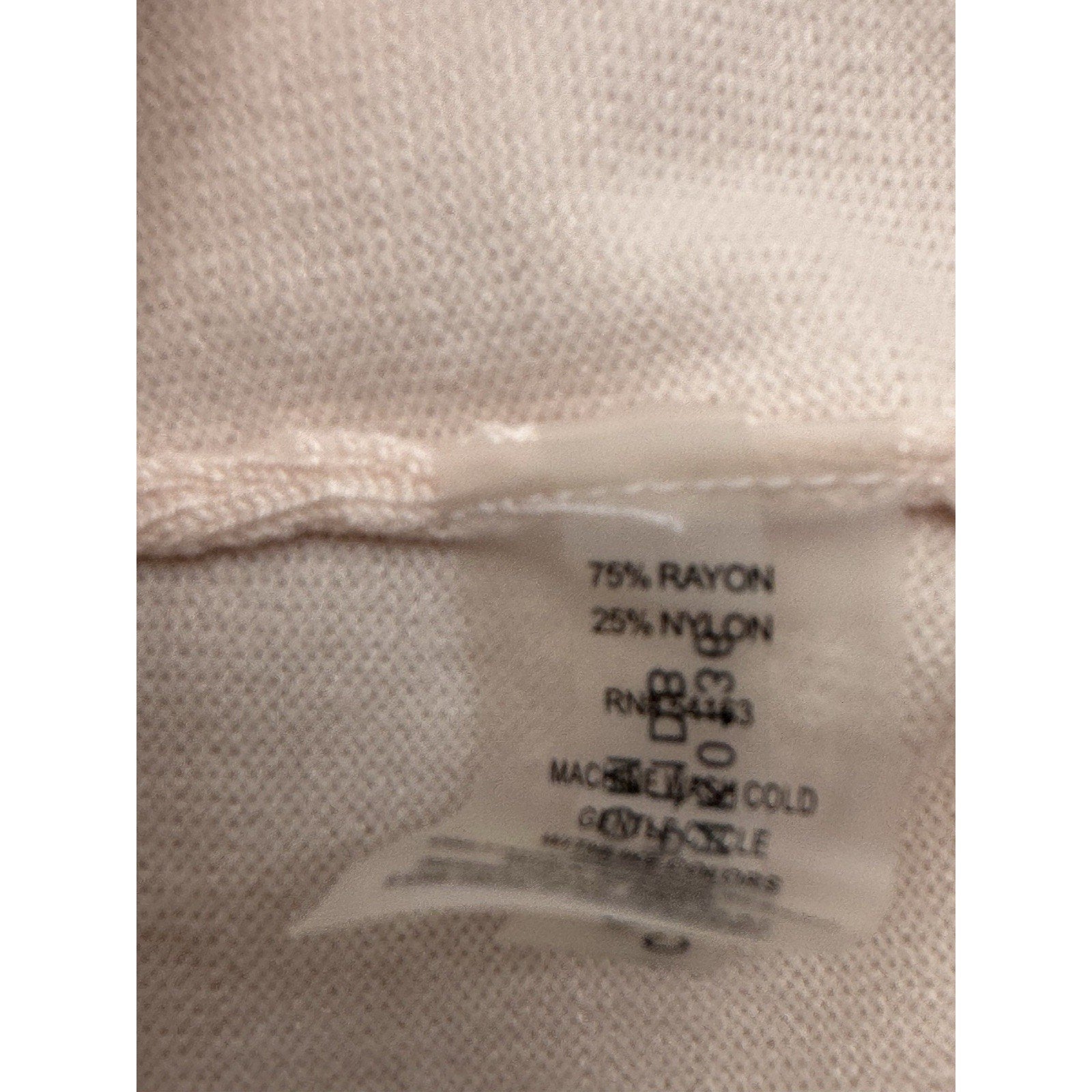 Calvin Klein Cropped Open Front Blush Punk Cardigan Flutter Women’s Size Large