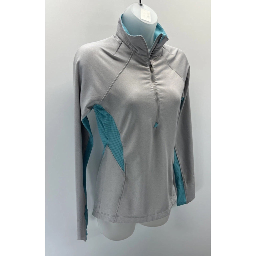 Under Armour Coldgear Shirt Womens Small 1/2 Zip Semi Fitted Minnesota West Gray