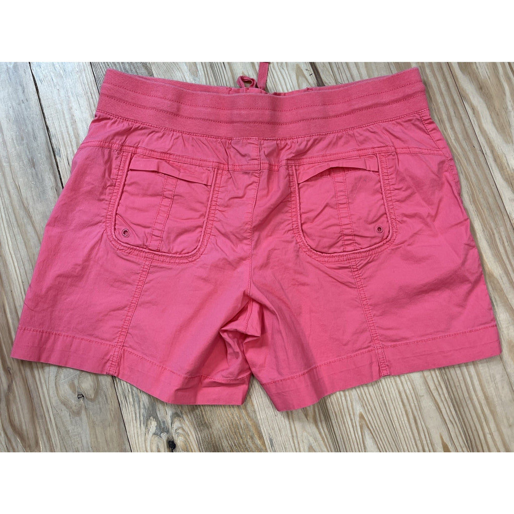 Khakis Co Shorts Womens Size 14 Stretch Chino Drawstring Pocket Casual Ladies