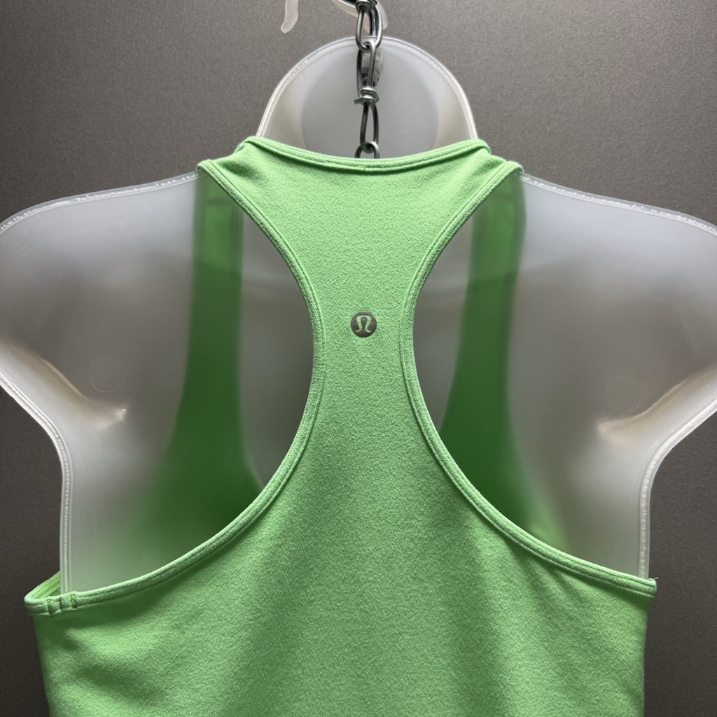 Lululemon Cool Racerback Tank Top Womens Green Athletic Yoga Running Workout