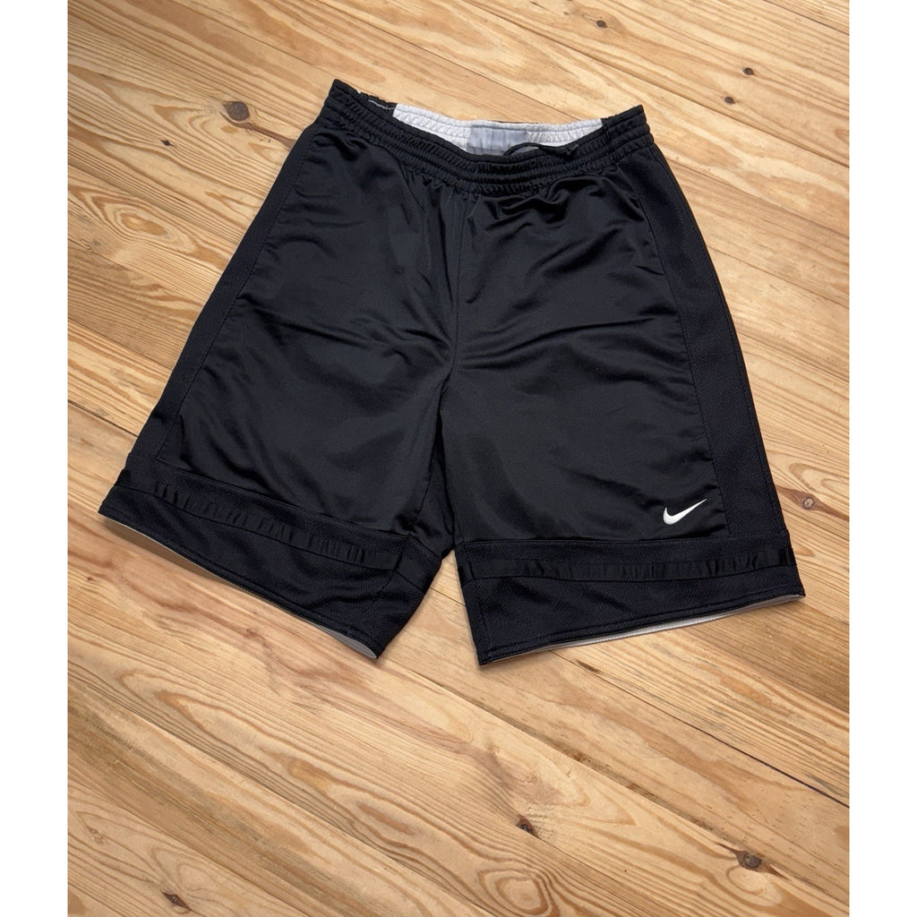 NIKE VINTAGE REVERSIBLE Basketball Men’s Shorts Black Knit/White Mesh XL