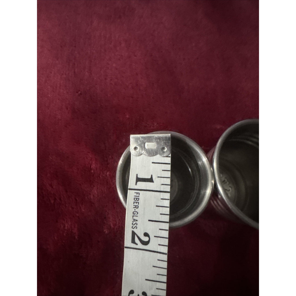 Tincup Mountain whiskey Stainless steel shot glasses Pair of two
