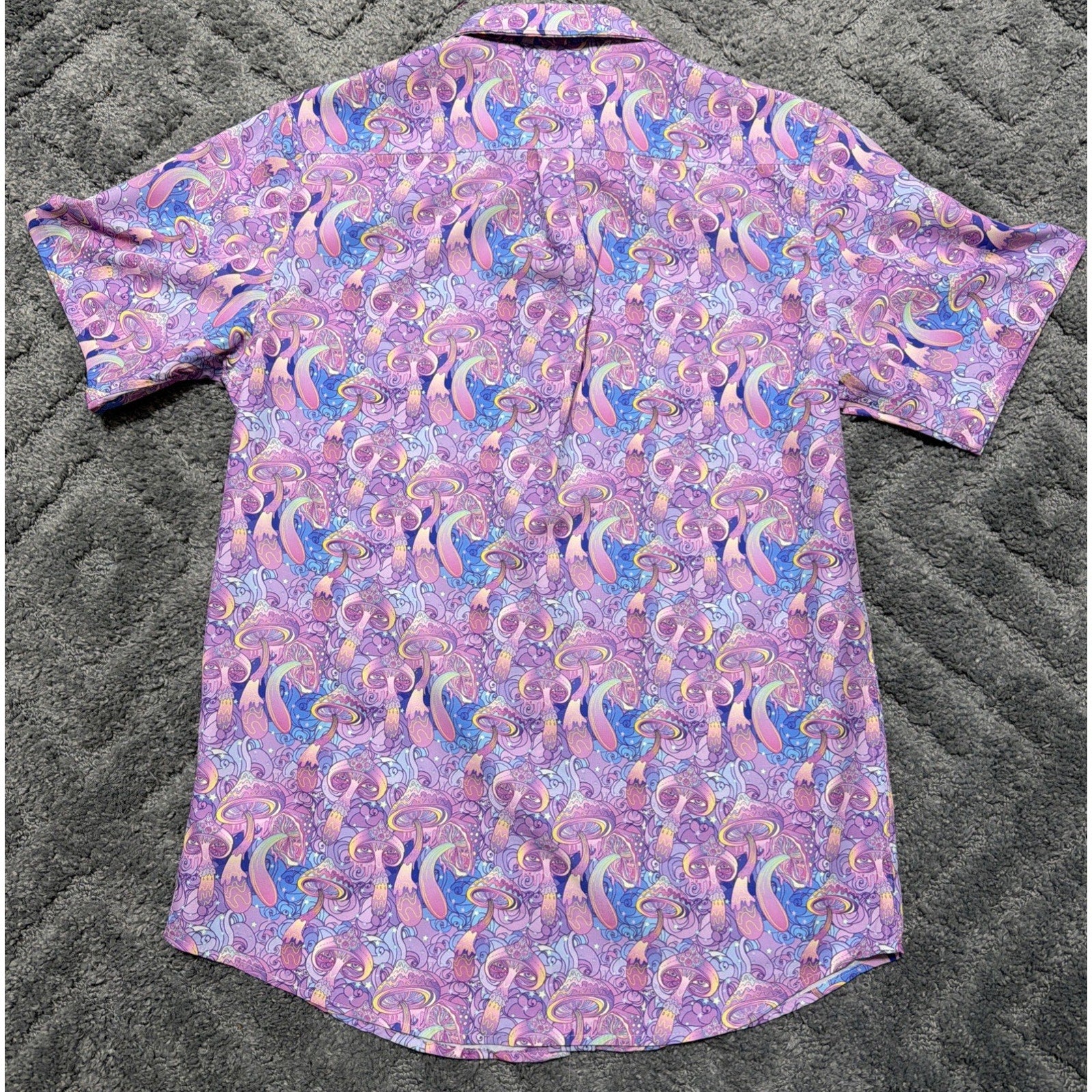 WeSC Psychedelic Trippy Mushroom Print Abstract Shirt Mens M Womens S Skater
