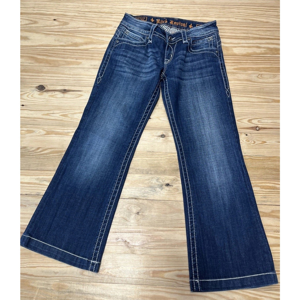 Rock Revival Scarlett Wide Leg Jeans Size 29