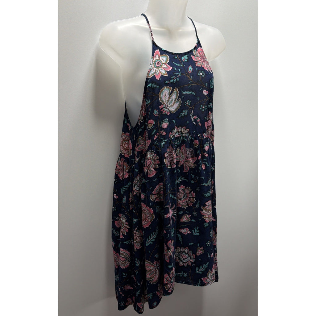 Entro Sundress Womens Size Large Floral Mini Strappy Summer Boho Beach Casual