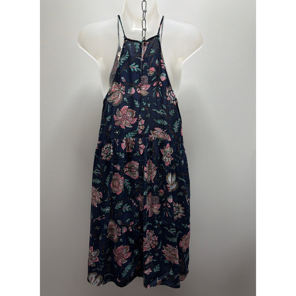 Entro Sundress Womens Size Large Floral Mini Strappy Summer Boho Beach Casual
