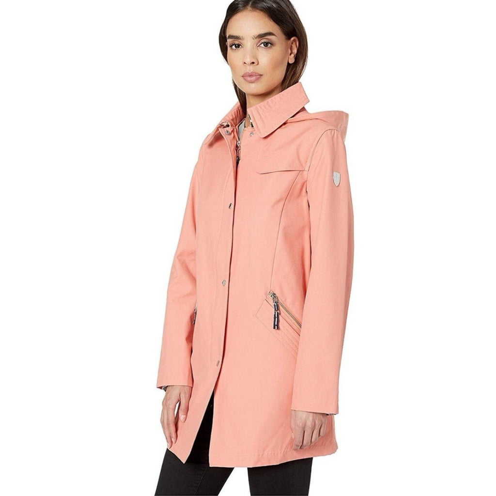 VINCE CAMUTO Canyon Clay (pink) Hooded Anorak Jacket Women’s Size Small Rain