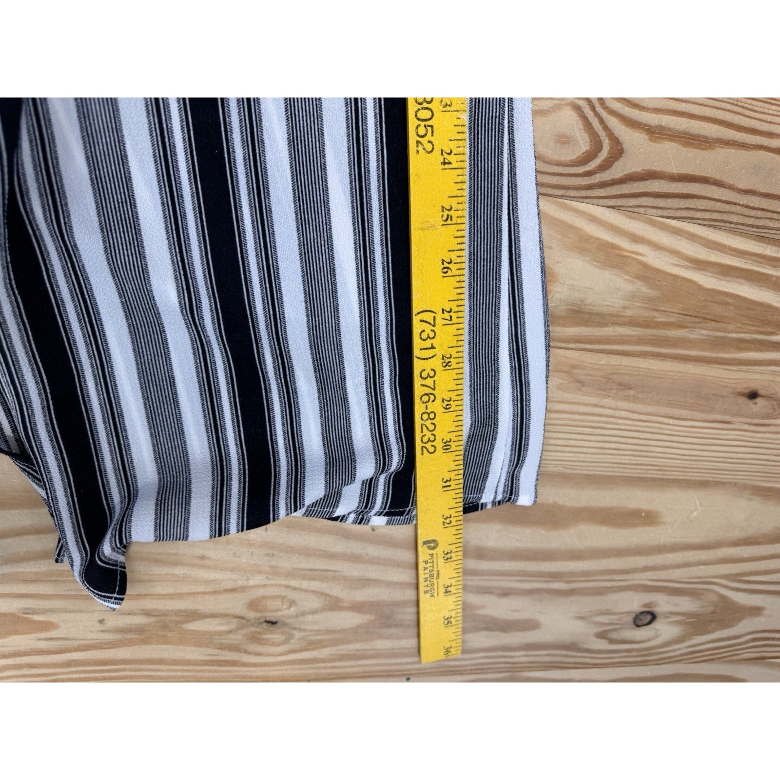 PROMESA Black And White Striped Sleeveless Wide Leg Jumpsuit Women’s Size Small