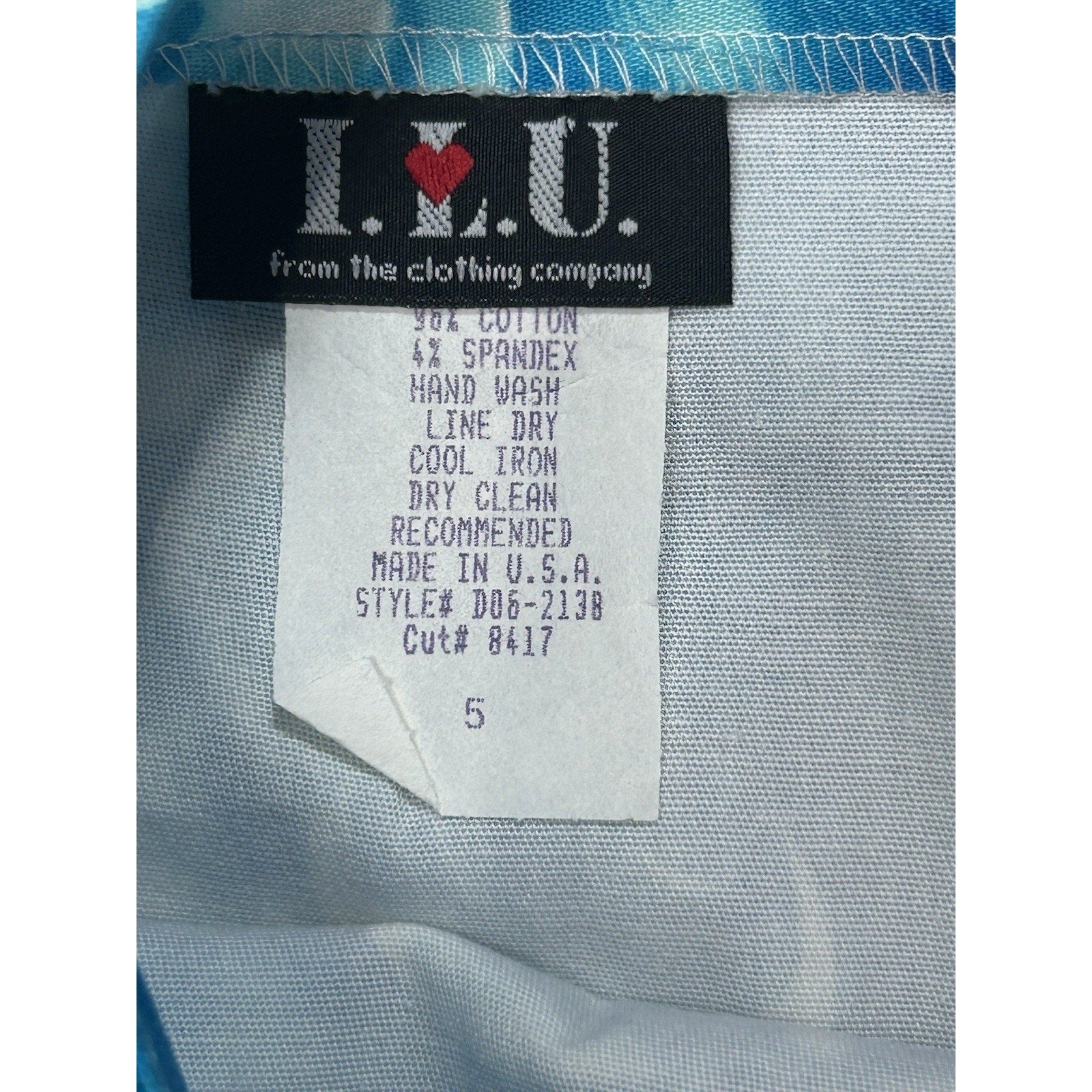 Women's Mini Skirt Size 5 Blue & White Floral Mini Preppy Colorful New W Tags.