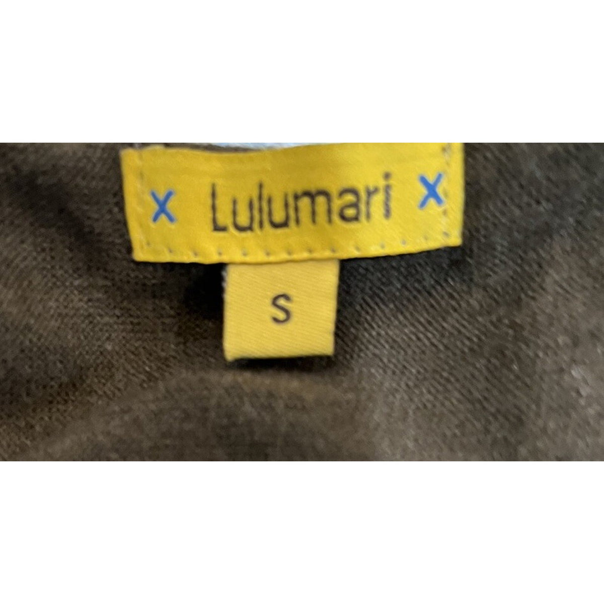 Lulumari Tank Top Womens Small Brown Sequins Front Smocking Waist Satin Blouse