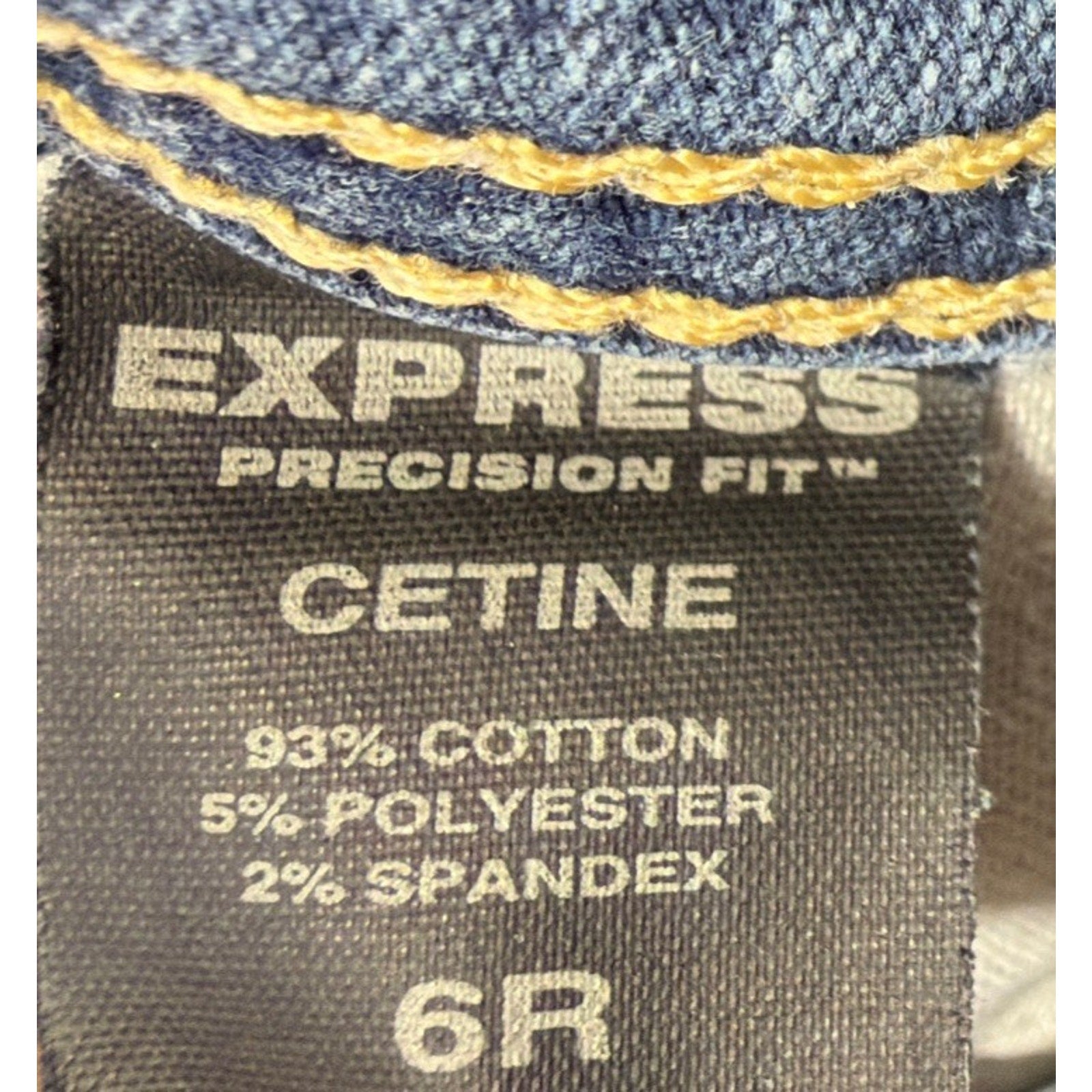 Express jeans size 6 women Precision low slung flare Med wash low rise denim Y2K