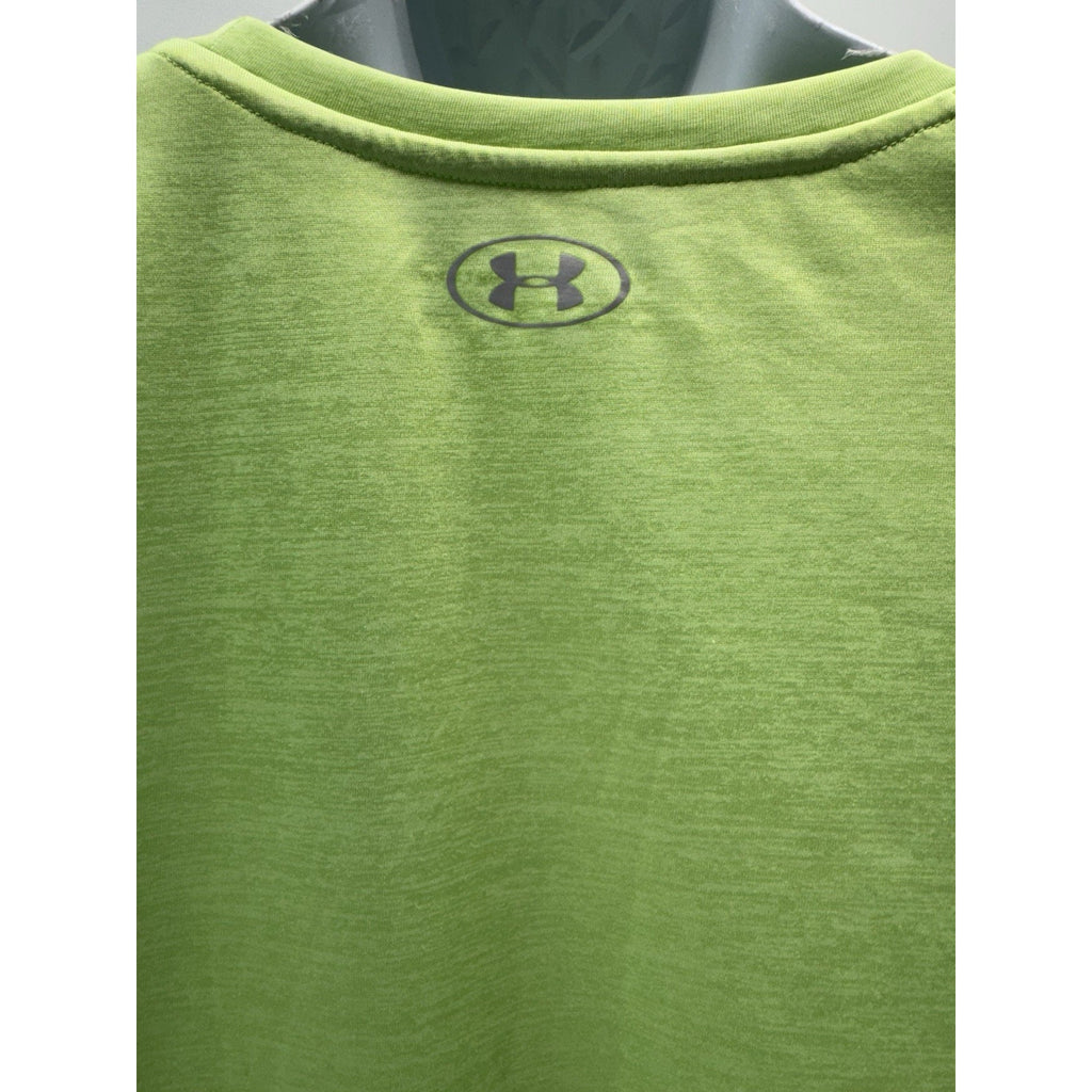 Under armour T Shirt Men Medium Green Heatgear Vent Loose Fit Crew Neck Pullover