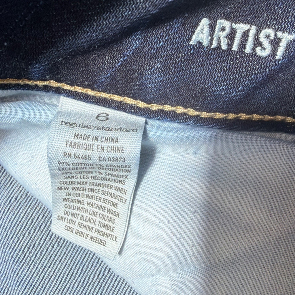 American Eagle Stretch Women's Size 6 Artist Stretch Low Rise Blue Jeans Comfort