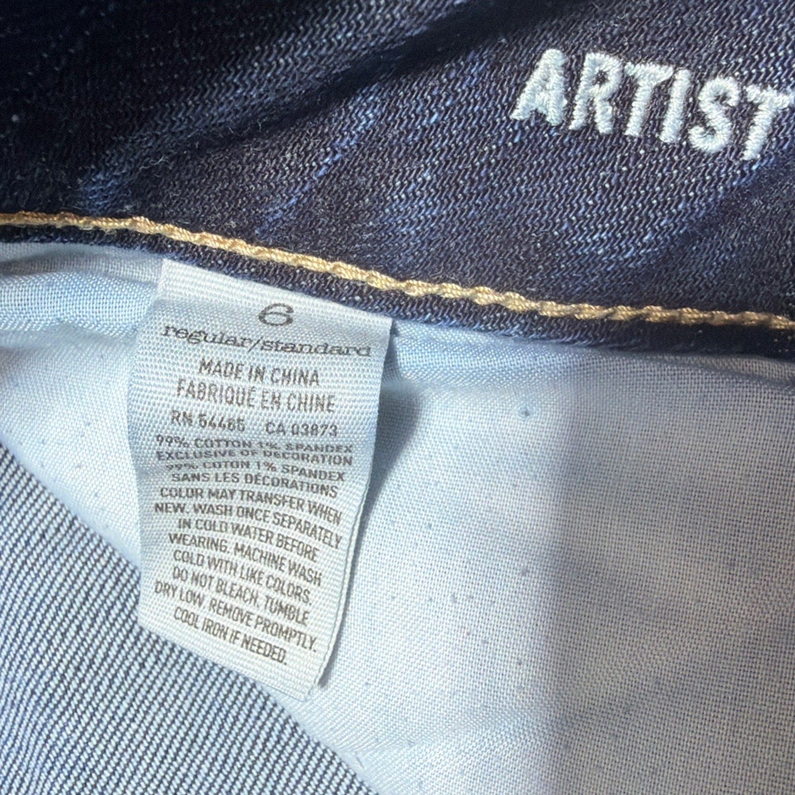American Eagle Stretch Women's Size 6 Artist Stretch Low Rise Blue Jeans Comfort
