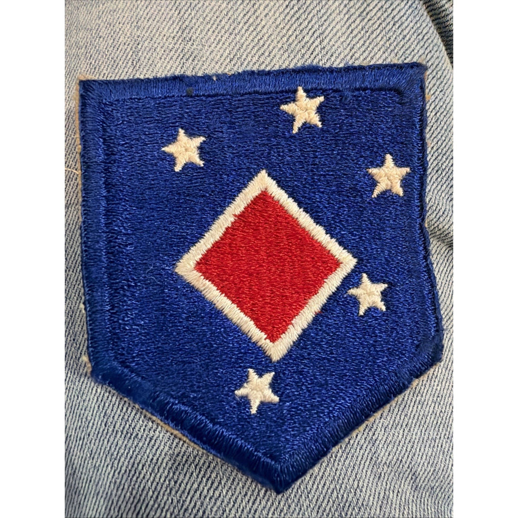 WWII USMC Marine Corps 1st MAC HQ Headquarters Small Twill Patch