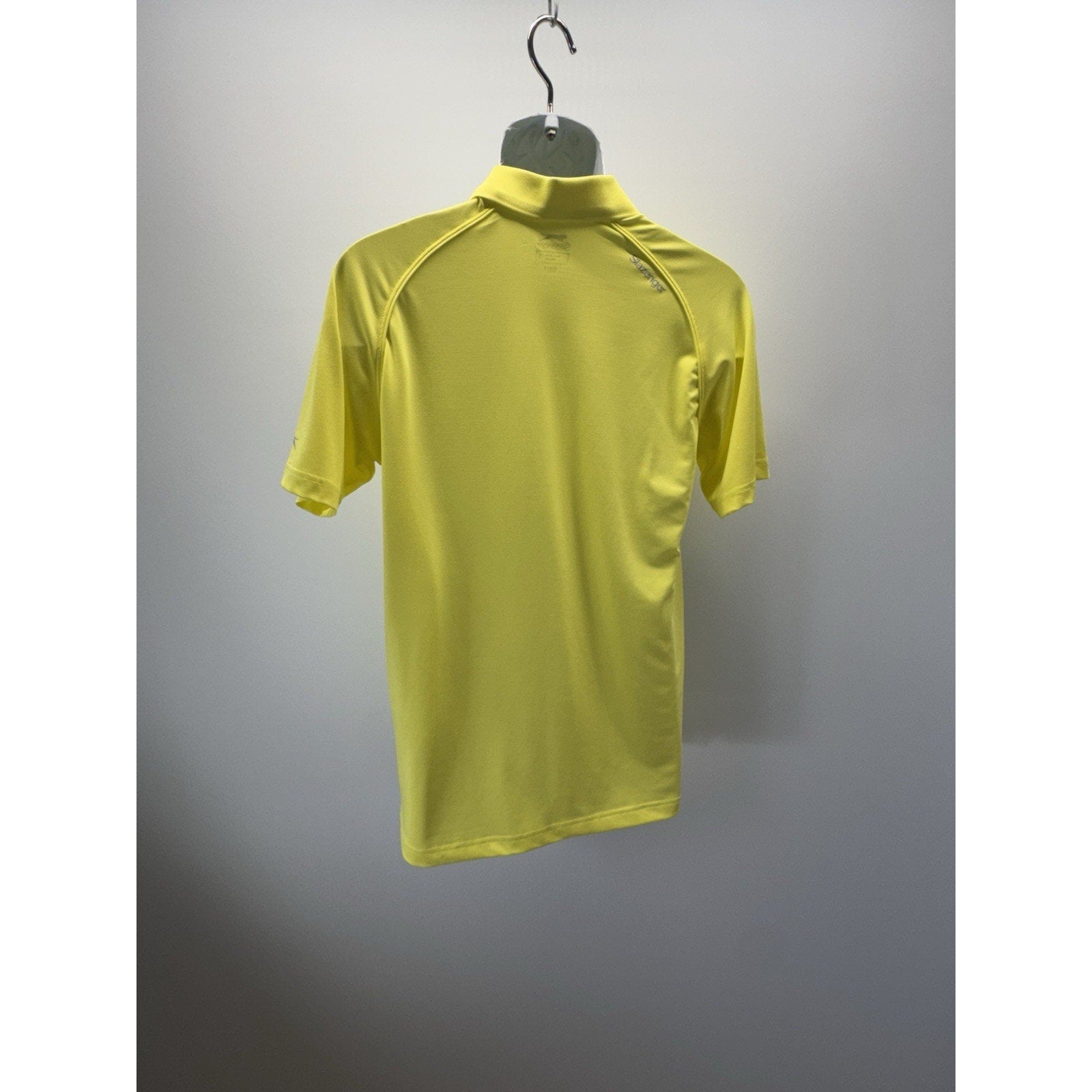 Slazenger Hydro-Dry Mens Lightweight Yellow Tonic Golf/Polo Shirt Sz Small NWT