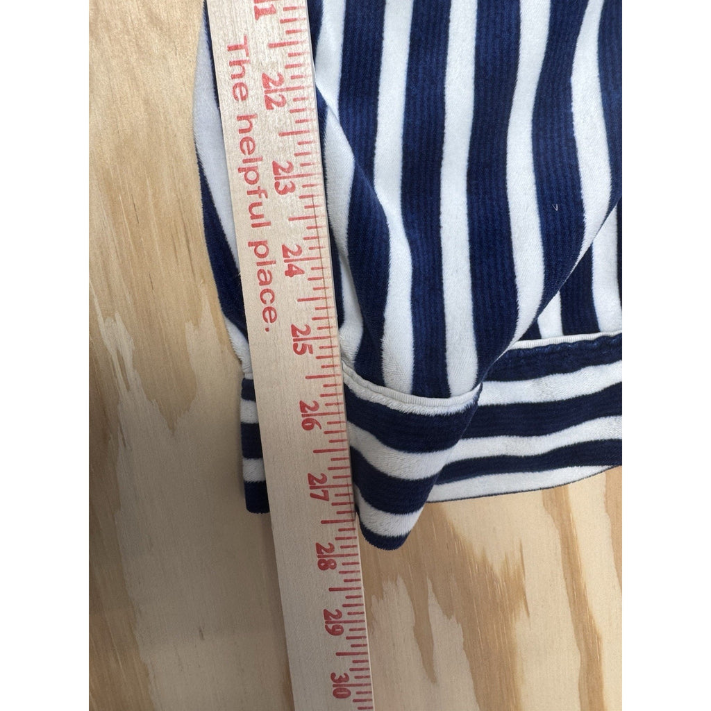 Simply Vera Wang Pajamas Size L Super Soft Plush Blue White Stripe