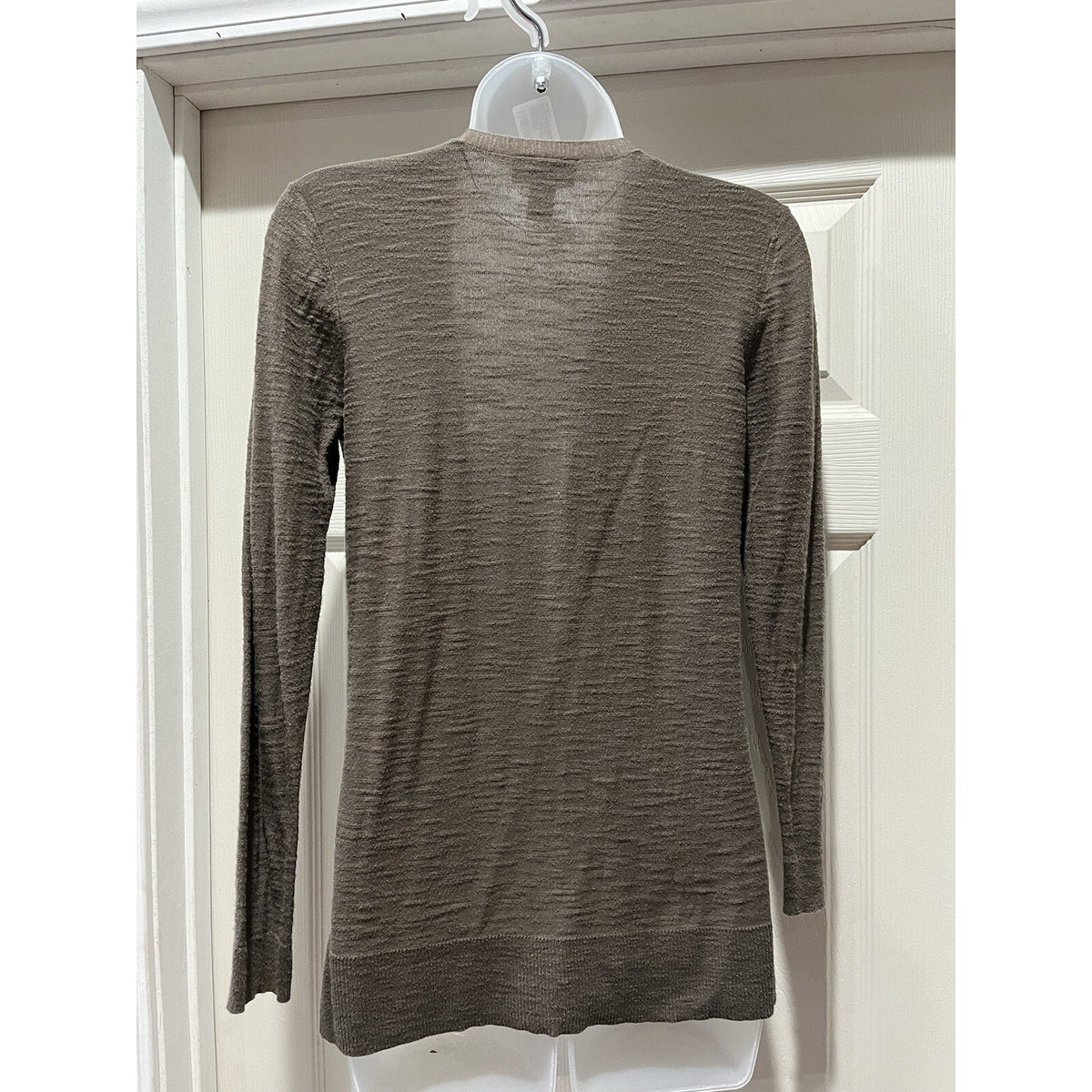 Loft Outlet Green Long Sleeve Open Front Textured Sweater Cardigan Women’s SP