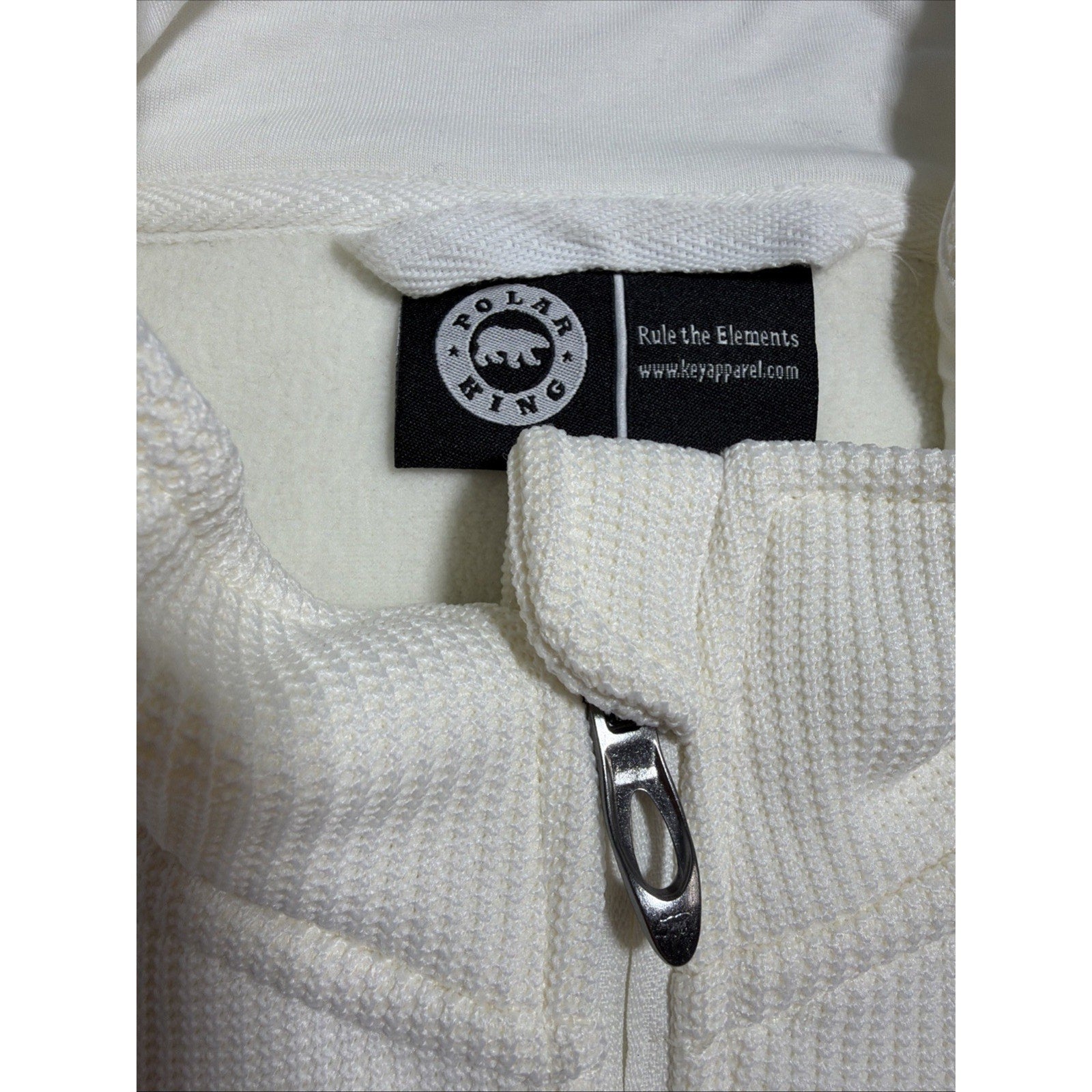 Polar King Key Marmaton Women's Super Soft Fleece Lined Active Jacket Ivory 2XL