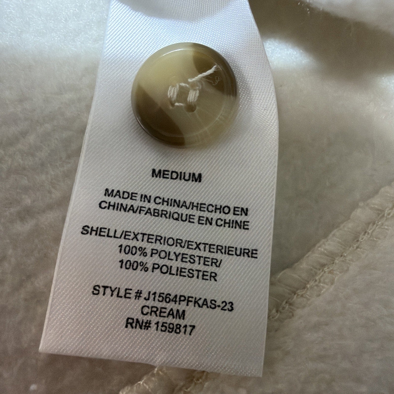 NWT Altar’d State Cream Oversized Super Soft Shacket Size Medium