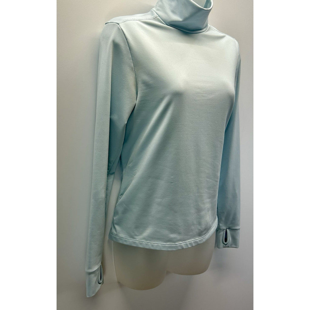 Nike Dri-fit Women’s Long Sleeve Running Shirt Size Medium Seafoam .