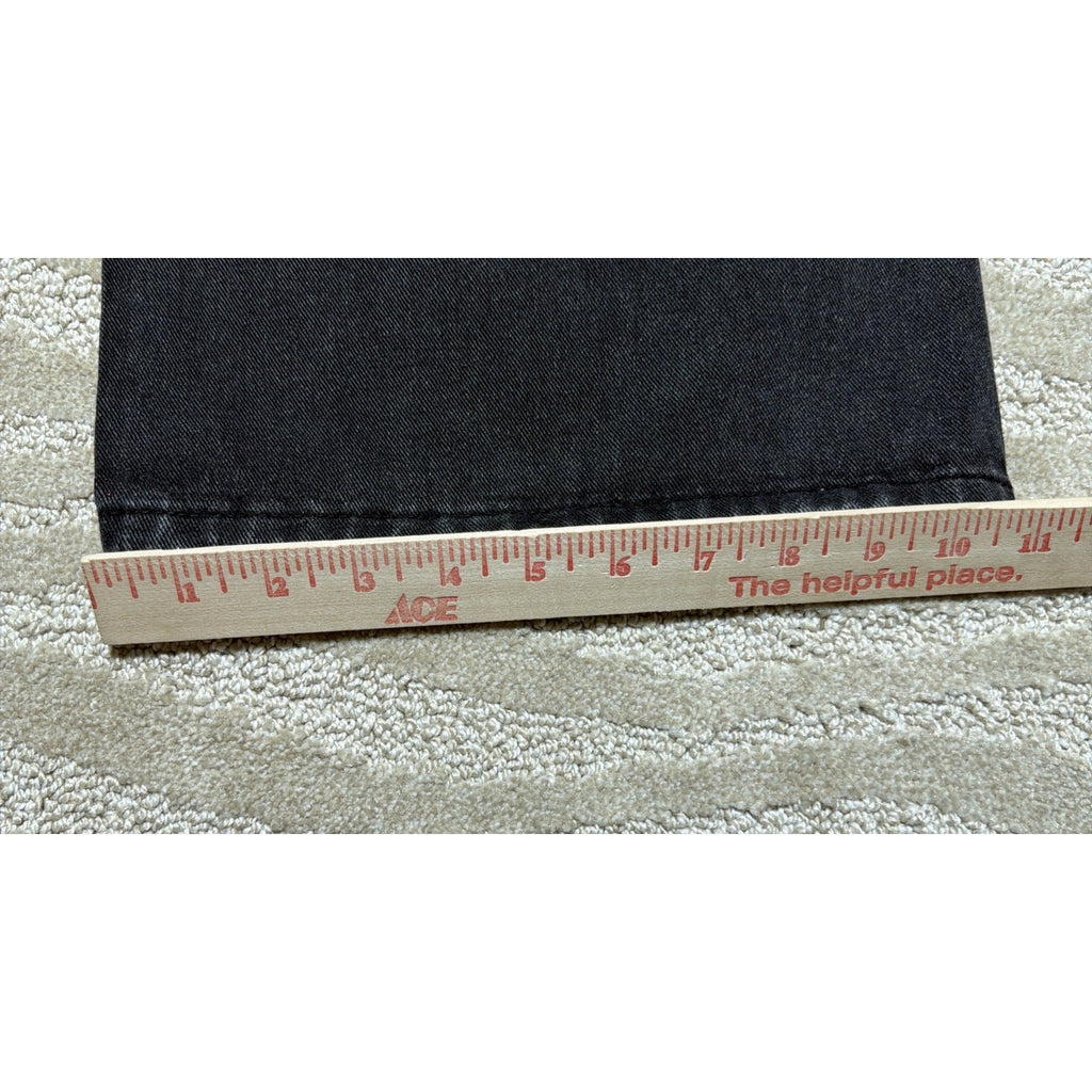 J FOR JUSTIFY Y2K Black Wide Leg Baggy Jeans Size 1 28x29